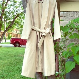 Nude trench coat